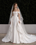 Load image into Gallery viewer, Ivory Classic Bridal Gown with Full-Length Silhouette, Wedding Dress for Wedding Reception