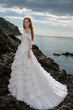 Load image into Gallery viewer, Ivory Graceful Bridal Gown with Formal Bridal Look, Wedding Dress for Wedding Reception