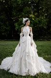 Load image into Gallery viewer, Ivory Romantic Bridal Gown with Ceremony Style, Wedding Dress for Wedding Reception