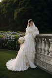 Load image into Gallery viewer, Ivory Classic Bridal Gown with Ceremony Style, Wedding Dress for Wedding Reception
