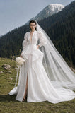 Load image into Gallery viewer, Ivory Elegant Bridal Gown with Ceremony Style, Wedding Dress for Elegant Celebration