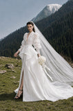 Load image into Gallery viewer, Ivory Elegant Bridal Gown with Ceremony Style, Wedding Dress for Elegant Celebration