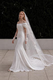 Load image into Gallery viewer, Ivory Romantic Bridal Gown with Formal Bridal Look, Wedding Dress for Formal Ceremony