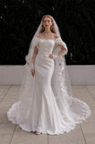 Load image into Gallery viewer, Ivory Romantic Bridal Gown with Formal Bridal Look, Wedding Dress for Formal Ceremony