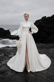 Load image into Gallery viewer, Ivory Elegant Bridal Gown with Formal Bridal Look, Wedding Dress for Formal Ceremony