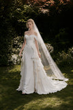 Load image into Gallery viewer, Ivory Classic Bridal Gown with Formal Bridal Look, Wedding Dress for Formal Ceremony