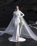 Load image into Gallery viewer, Ivory Statement Bridal Gown with Formal Bridal Look, Wedding Dress for Formal Ceremony