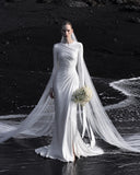 Load image into Gallery viewer, Ivory Statement Bridal Gown with Formal Bridal Look, Wedding Dress for Formal Ceremony