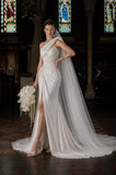 Load image into Gallery viewer, Ivory Romantic Bridal Gown with Ceremony Style, Wedding Dress for Formal Ceremony
