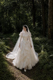 Load image into Gallery viewer, Ivory Classic Bridal Gown with Full-Length Silhouette, Wedding Dress for Garden Wedding
