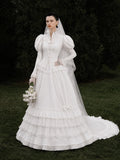 Load image into Gallery viewer, Ivory Graceful Bridal Gown with Full-Length Silhouette, Wedding Dress for Garden Wedding