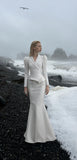 Load image into Gallery viewer, White Floor Length Formal Gown, Elegant Long Evening Dress for Gala and Special Occasion