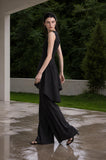 Load image into Gallery viewer, Black Formal Evening Dress with Refined Full Length Silhouette for Reception and Gala