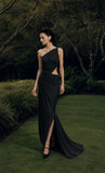 Load image into Gallery viewer, Black Floor Length Formal Gown, Elegant Long Evening Dress for Gala and Special Occasion