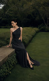 Load image into Gallery viewer, Black Floor Length Formal Gown, Elegant Long Evening Dress for Gala and Special Occasion