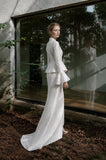 Load image into Gallery viewer, White Tailored Pantsuit for Women, Formal Evening Suit and Modern Wedding Guest Outfit