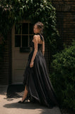 Load image into Gallery viewer, Black Long Formal Gown, Elegant Statement Evening Dress for Special Events