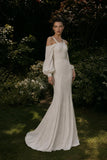 Load image into Gallery viewer, Ivory Elegant Floor Length Dress, Modern Formal Gown for Gala and Reception