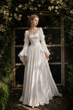 Load image into Gallery viewer, Ivory Long Formal Gown, Elegant Statement Evening Dress for Special Events