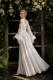 Load image into Gallery viewer, Ivory Long Formal Gown, Elegant Statement Evening Dress for Special Events