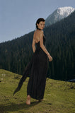 Load image into Gallery viewer, Black Elegant Floor Length Dress, Modern Formal Gown for Gala and Reception