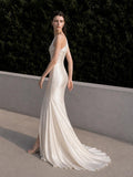 Load image into Gallery viewer, Ivory Formal Evening Dress with Refined Full Length Silhouette for Reception and Gala