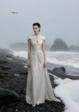 Load image into Gallery viewer, White Long Formal Gown, Elegant Statement Evening Dress for Special Events