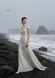 Load image into Gallery viewer, White Long Formal Gown, Elegant Statement Evening Dress for Special Events