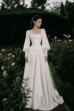 Load image into Gallery viewer, Ivory Floor Length Formal Gown, Elegant Long Evening Dress for Gala and Special Occasion