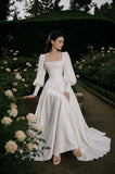 Load image into Gallery viewer, Ivory Floor Length Formal Gown, Elegant Long Evening Dress for Gala and Special Occasion