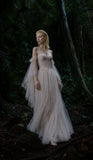 Load image into Gallery viewer, White Formal Evening Dress with Refined Full Length Silhouette for Reception and Gala
