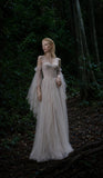 Load image into Gallery viewer, White Formal Evening Dress with Refined Full Length Silhouette for Reception and Gala