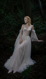 Load image into Gallery viewer, White Formal Evening Dress with Refined Full Length Silhouette for Reception and Gala