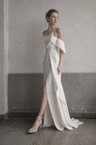 Load image into Gallery viewer, Ivory Long Formal Gown, Elegant Statement Evening Dress for Special Events