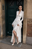Load image into Gallery viewer, Ivory Long Formal Gown, Elegant Statement Evening Dress for Special Events