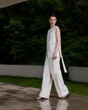 Load image into Gallery viewer, Ivory Sleeveless Column Dress, Elegant Formal Gown for Reception and Evening Event