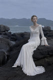 Load image into Gallery viewer, White Elegant Floor Length Dress, Modern Formal Gown for Gala and Reception