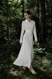 Load image into Gallery viewer, White Blazer Skirt Suit, Tailored Formal Two Piece Outfit for Reception and Event