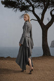 Load image into Gallery viewer, Silver Gray Sculptural Suit, Statement Formal Outfit for Gala and Special Event