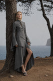 Load image into Gallery viewer, Silver Gray Sculptural Suit, Statement Formal Outfit for Gala and Special Event