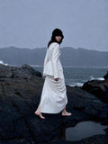 Load image into Gallery viewer, White Formal Evening Dress with Refined Full Length Silhouette for Reception and Gala