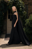 Load image into Gallery viewer, Black Elegant Floor Length Dress, Modern Formal Gown for Gala and Reception
