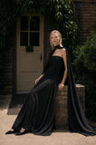 Load image into Gallery viewer, Black Elegant Floor Length Dress, Modern Formal Gown for Gala and Reception