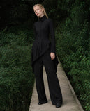 Load image into Gallery viewer, Black Formal Evening Dress with Refined Full Length Silhouette for Reception and Gala