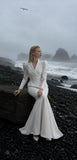 Load image into Gallery viewer, White Floor Length Formal Gown, Elegant Long Evening Dress for Gala and Special Occasion