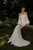 Load image into Gallery viewer, Ivory Elegant Floor Length Dress, Modern Formal Gown for Gala and Reception