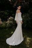 Load image into Gallery viewer, Ivory Elegant Floor Length Dress, Modern Formal Gown for Gala and Reception