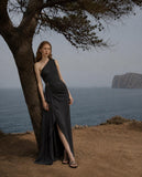 Load image into Gallery viewer, Black Floor Length Formal Gown, Elegant Long Evening Dress for Gala and Special Occasion