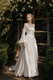 Load image into Gallery viewer, Ivory Long Formal Gown, Elegant Statement Evening Dress for Special Events