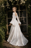 Load image into Gallery viewer, Ivory Long Formal Gown, Elegant Statement Evening Dress for Special Events